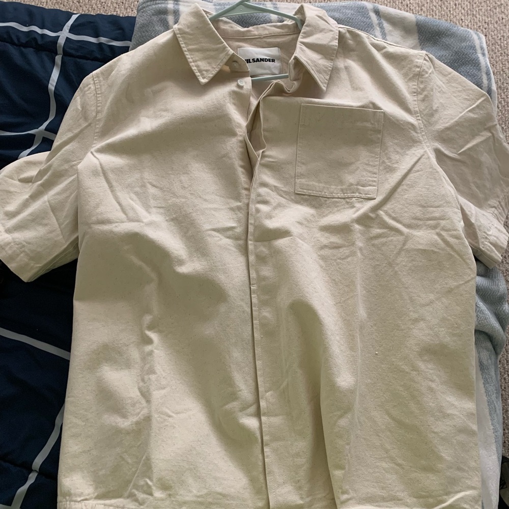 Jil Sander Distressed Cargo Shirt